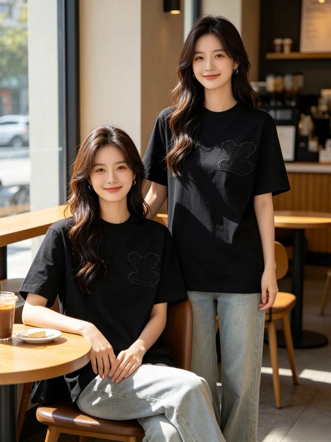 Louis Vuitton/Louis Vuitton front and rear beaded pixel short sleeves